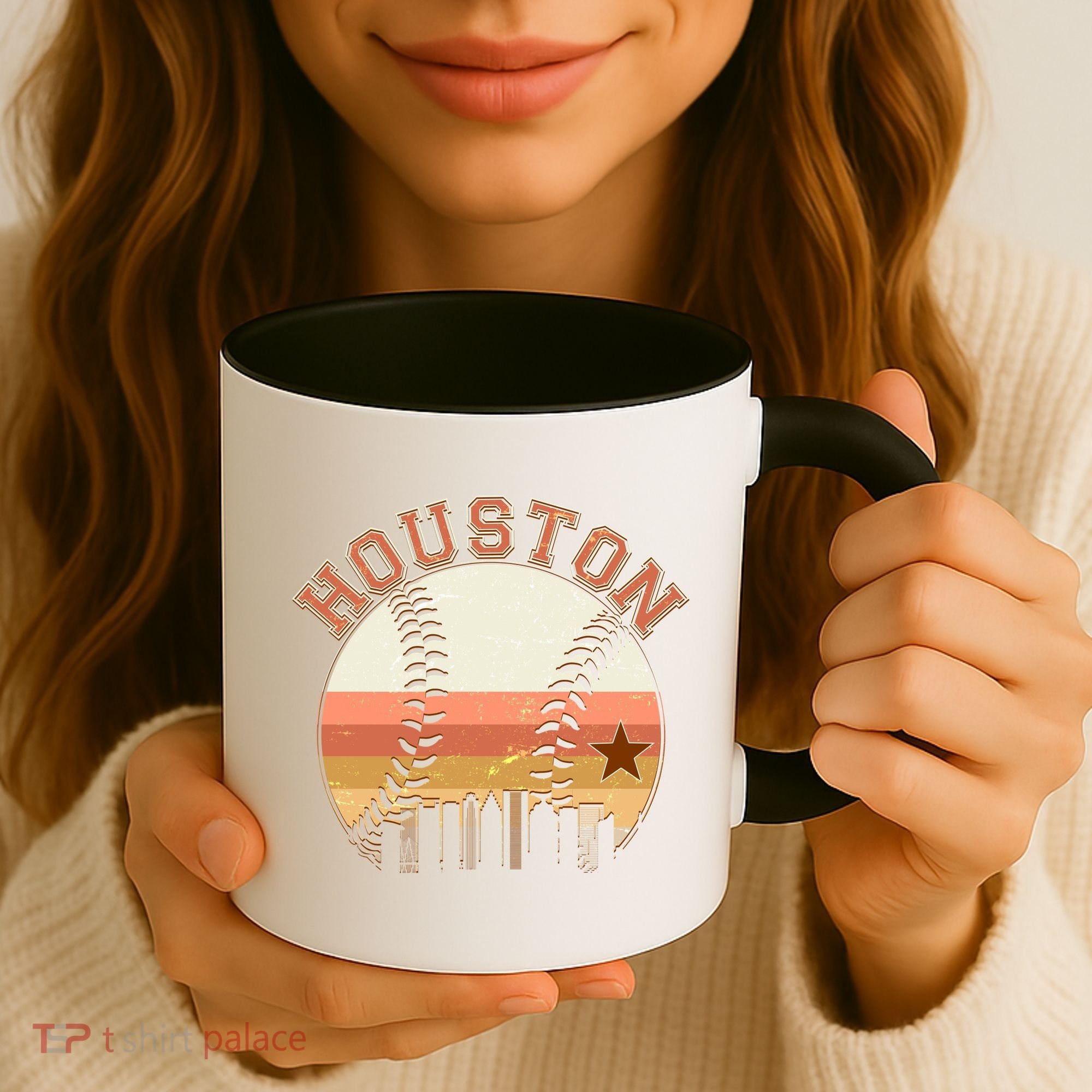 Retro Houston Baseball Fan Coffee Mug
