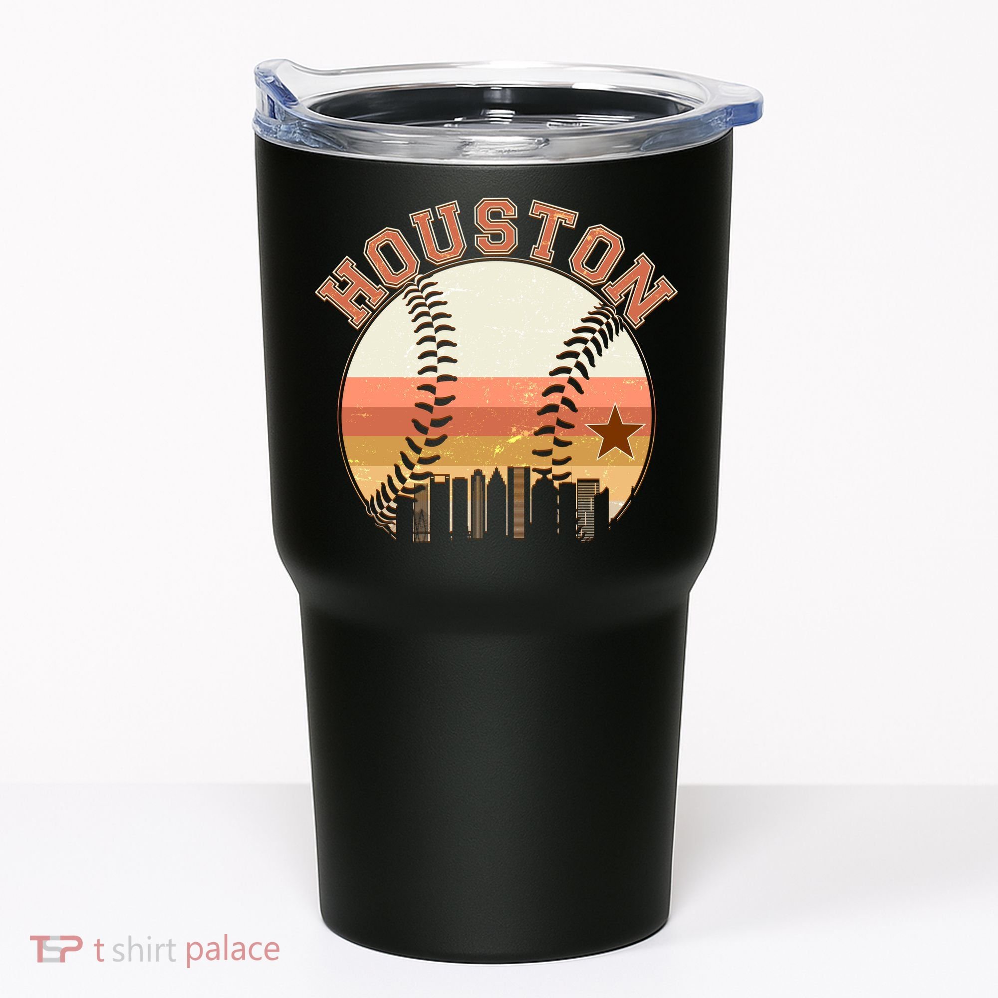 Retro Houston Baseball Fan Tumbler
