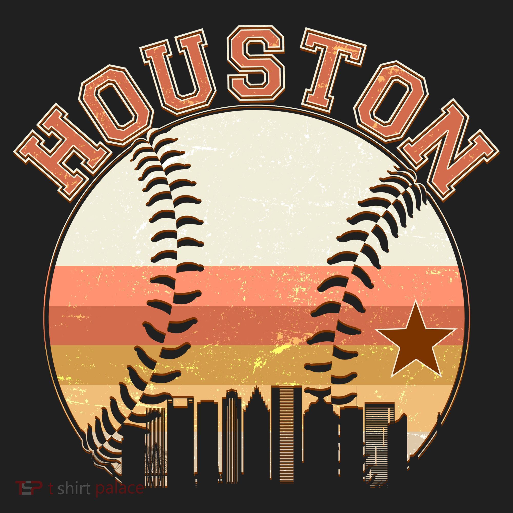 Retro Houston Baseball Fan Tumbler