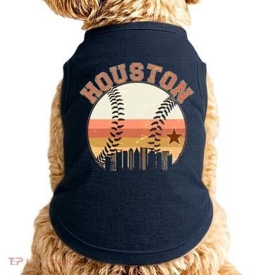 Retro Houston Baseball Fan Doggie Tank