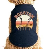 Retro Houston Baseball Fan Doggie Tank thumb 0