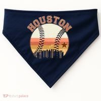 Retro Houston Baseball Fan USA-Made Doggie Bandana thumb 0