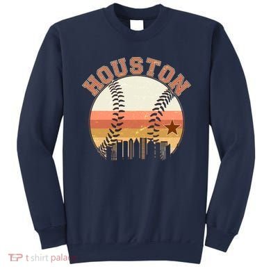 Retro Houston Baseball Fan Sweatshirt