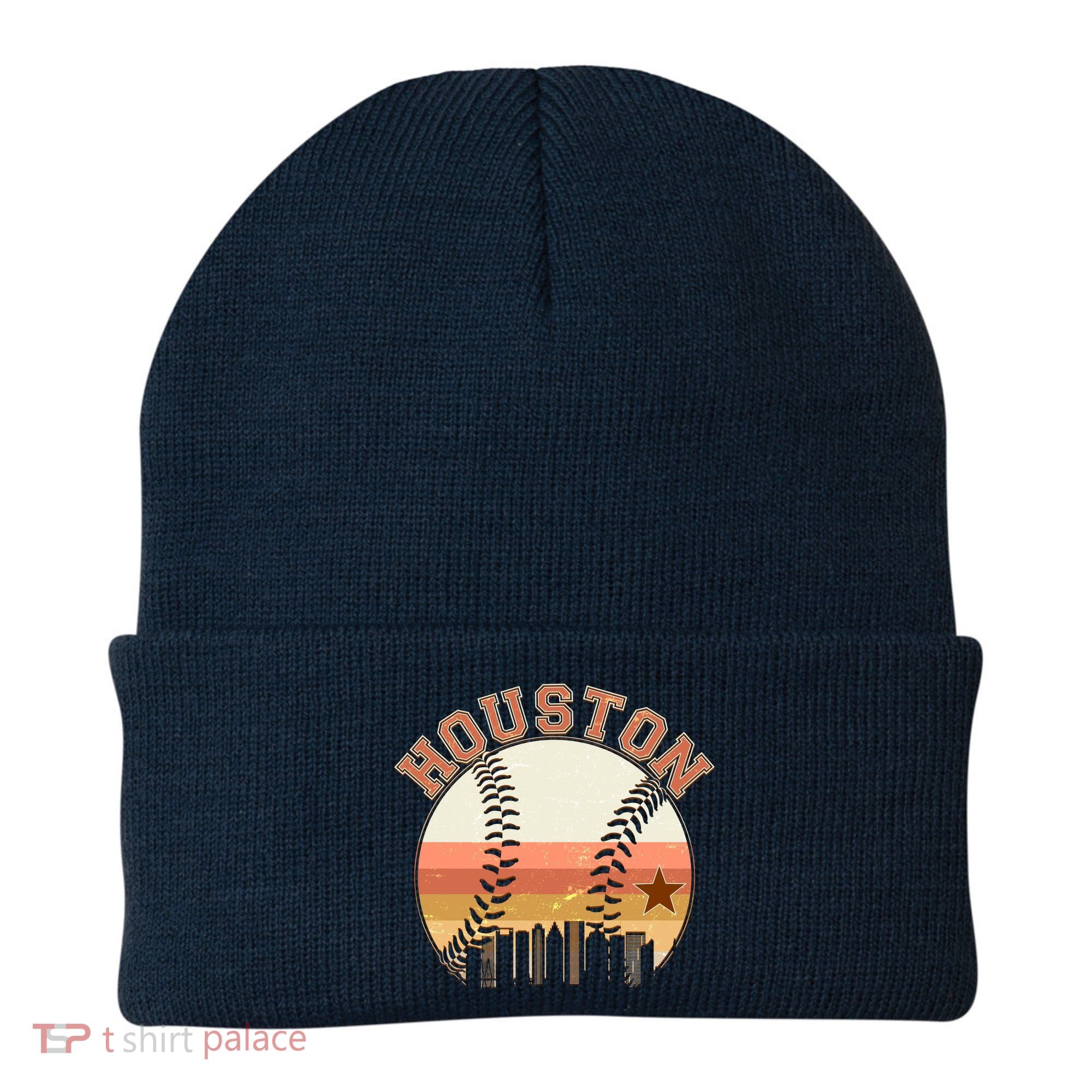 Retro Houston Baseball Fan Beanie