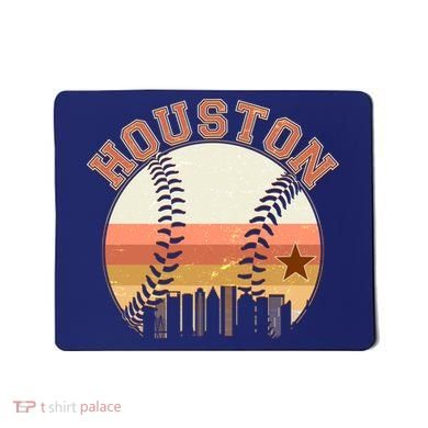 Retro Houston Baseball Fan Mousepad