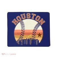 Retro Houston Baseball Fan Mousepad thumb 0