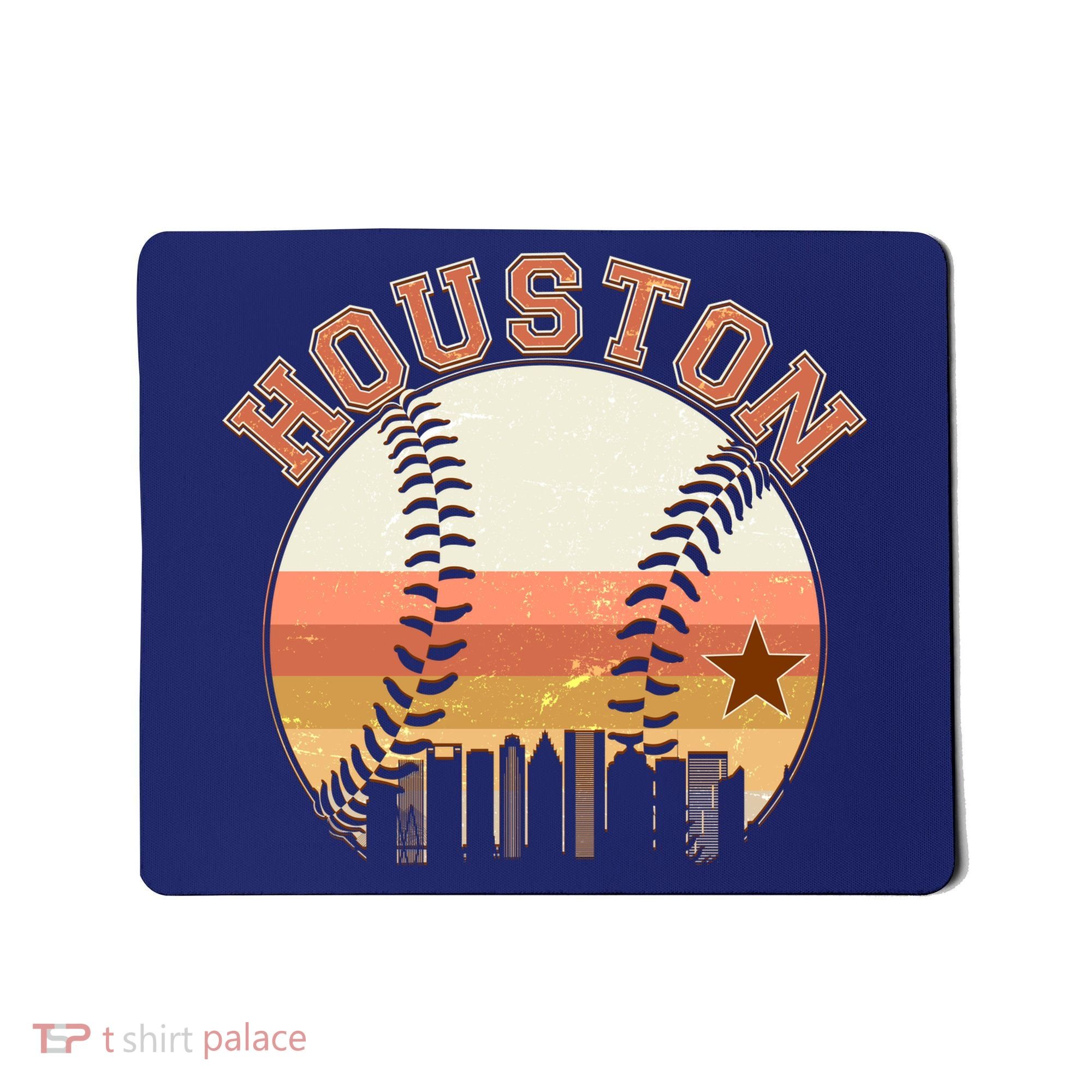 Retro Houston Baseball Fan Mousepad