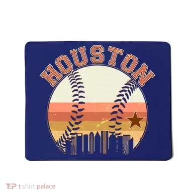 Retro Houston Baseball Fan Mousepad