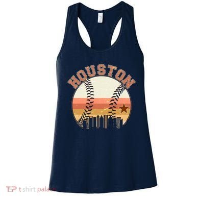 Retro Houston Baseball Fan Women's Tank Top