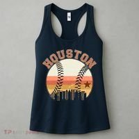 Retro Houston Baseball Fan Women's Tank Top thumb 3