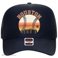 Retro Houston Baseball Fan Hat thumb 0