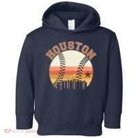 Retro Houston Baseball Fan Toddler Hoodie thumb 0