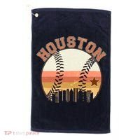 Retro Houston Baseball Fan Golf Towel thumb 0