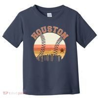 Retro Houston Baseball Fan Toddler T-Shirt thumb 0