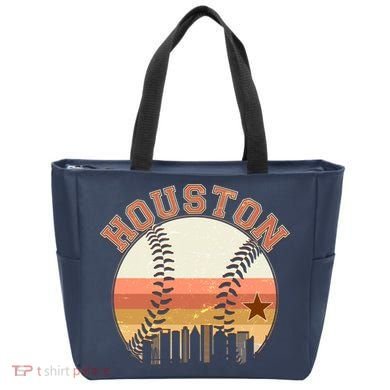 Retro Houston Baseball Fan Tote Bag