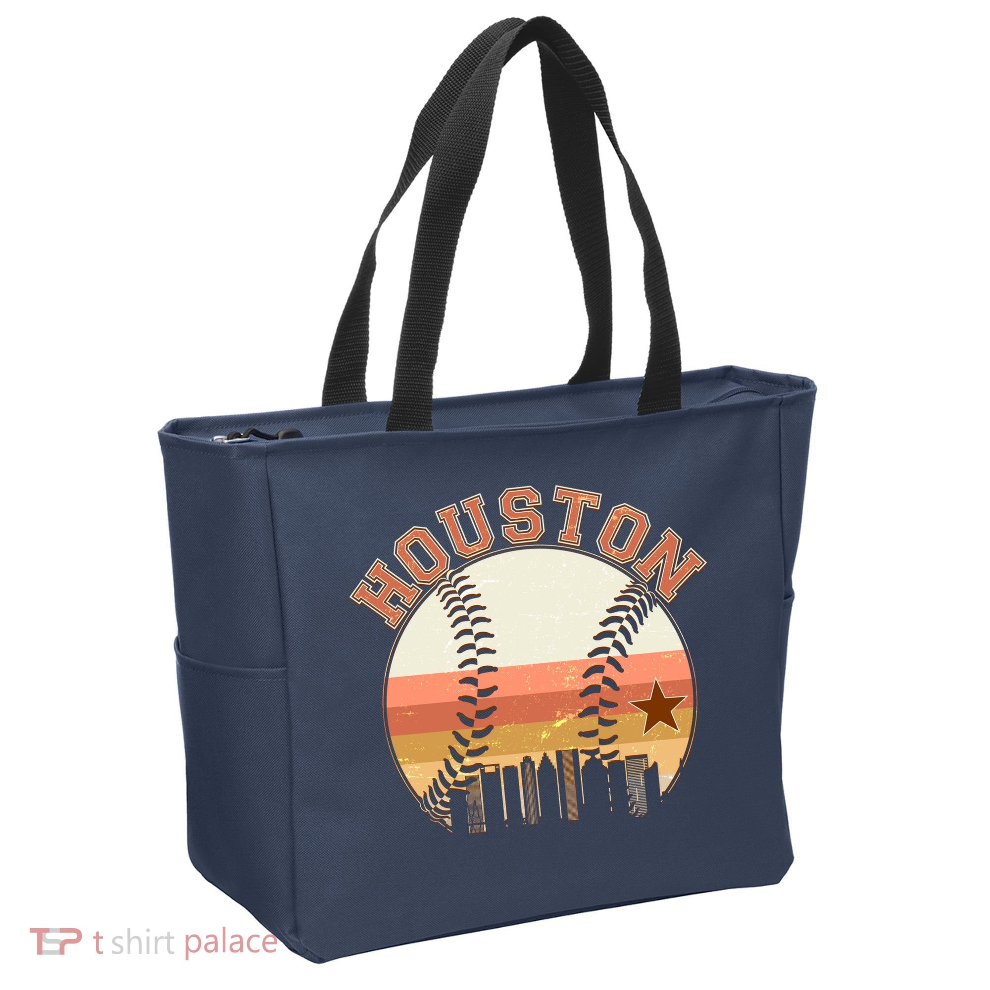 Retro Houston Baseball Fan Tote Bag