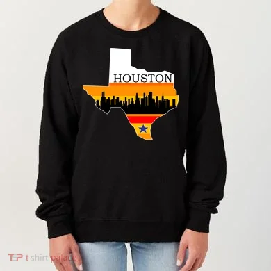 Retro Houston Texas Baseball Throwback Women's Sweatshirt