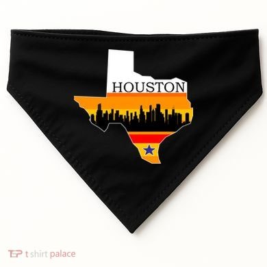 Retro Houston Texas Baseball Throwback USA-Made Doggie Bandana