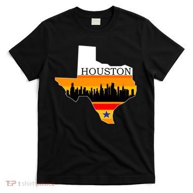 Retro Houston Texas Baseball Throwback T-Shirt