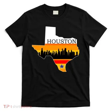 Retro Houston Texas Baseball Throwback T-Shirt