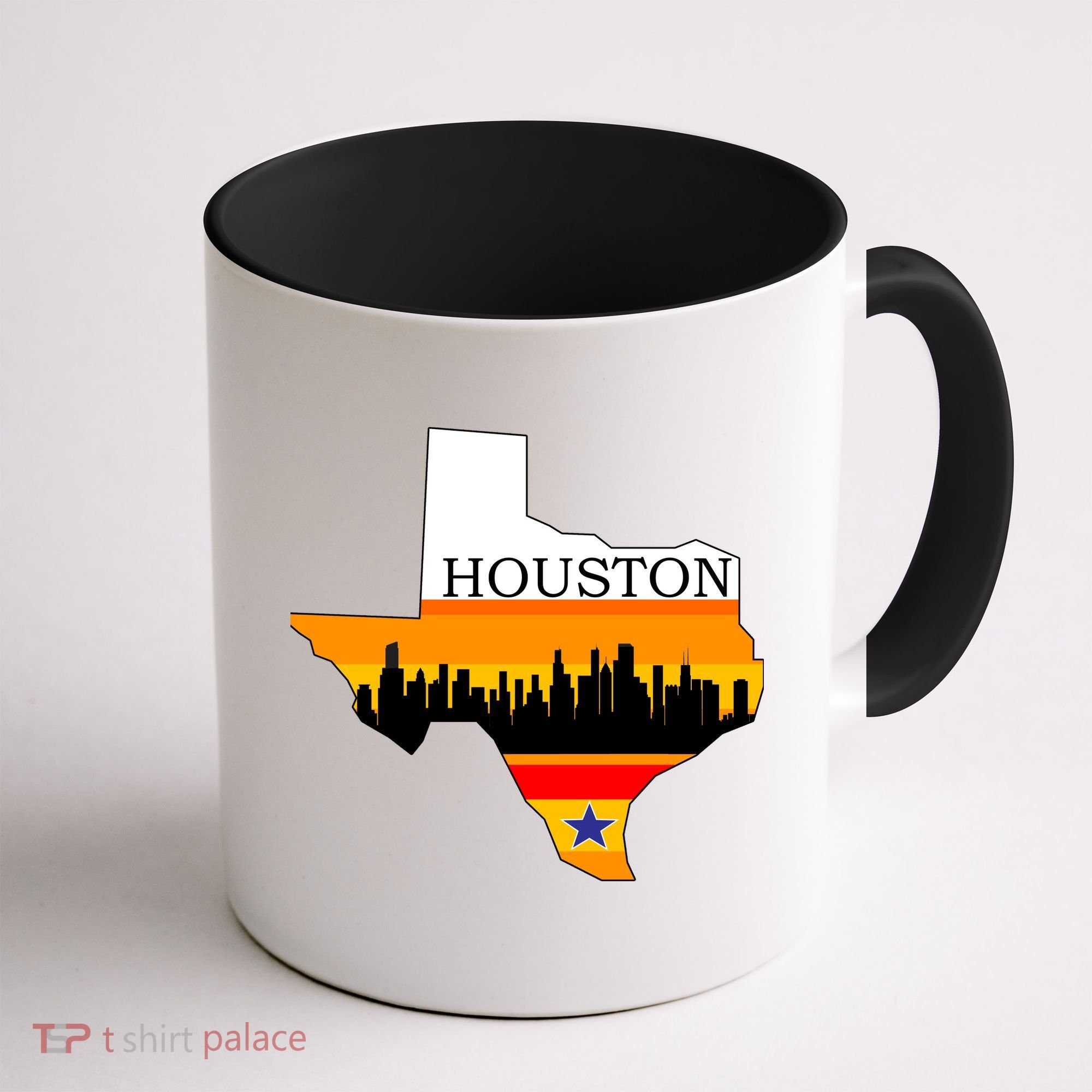 Retro Houston Texas Baseball Throwback Coffee Mug
