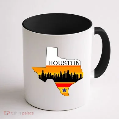 Retro Houston Texas Baseball Throwback Coffee Mug back