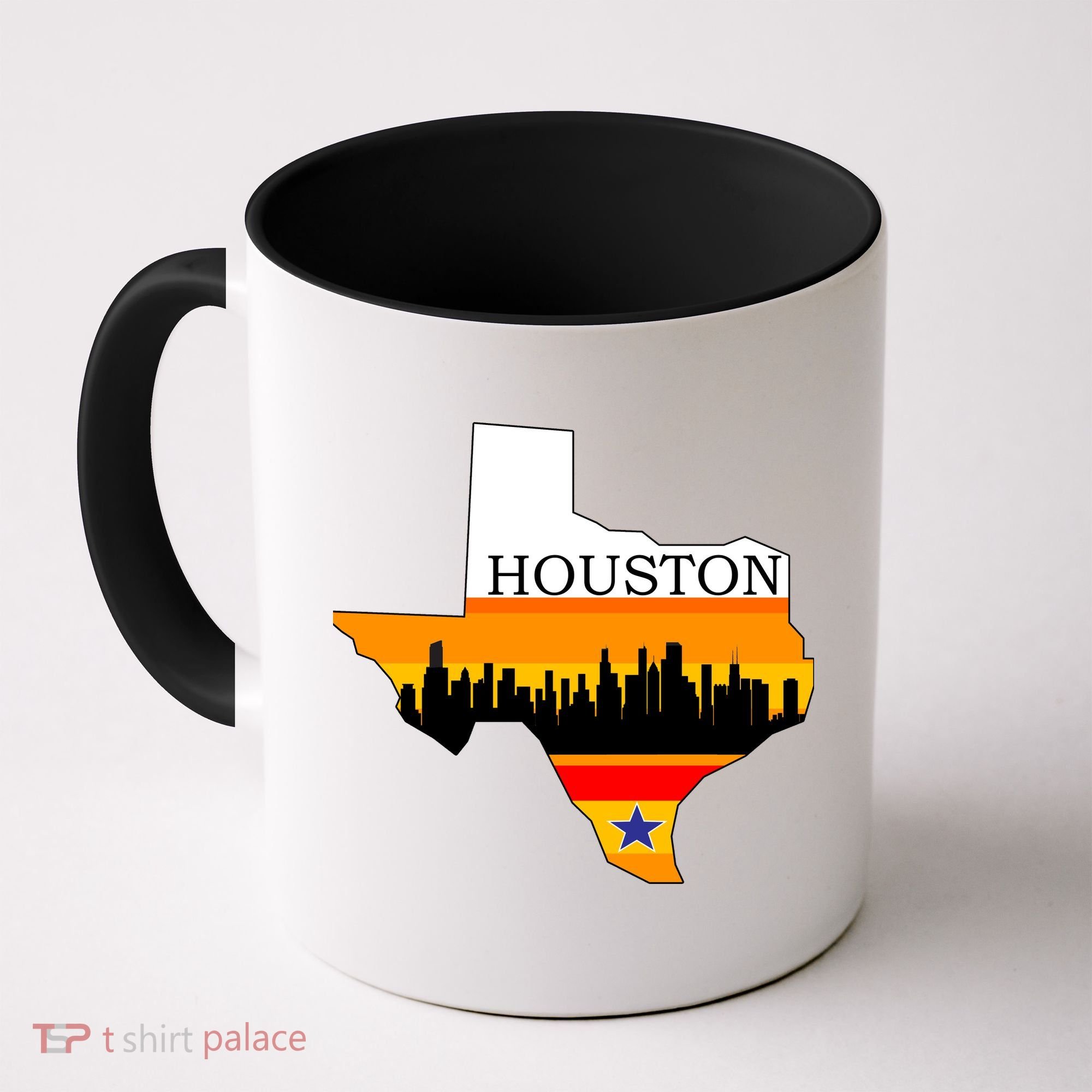 Retro Houston Texas Baseball Throwback Coffee Mug