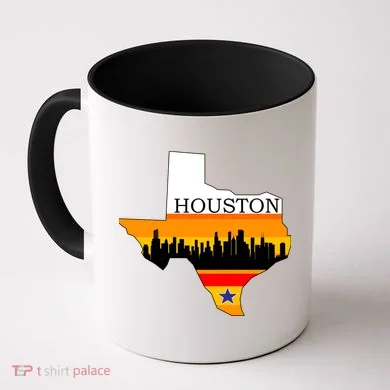 Retro Houston Texas Baseball Throwback Coffee Mug