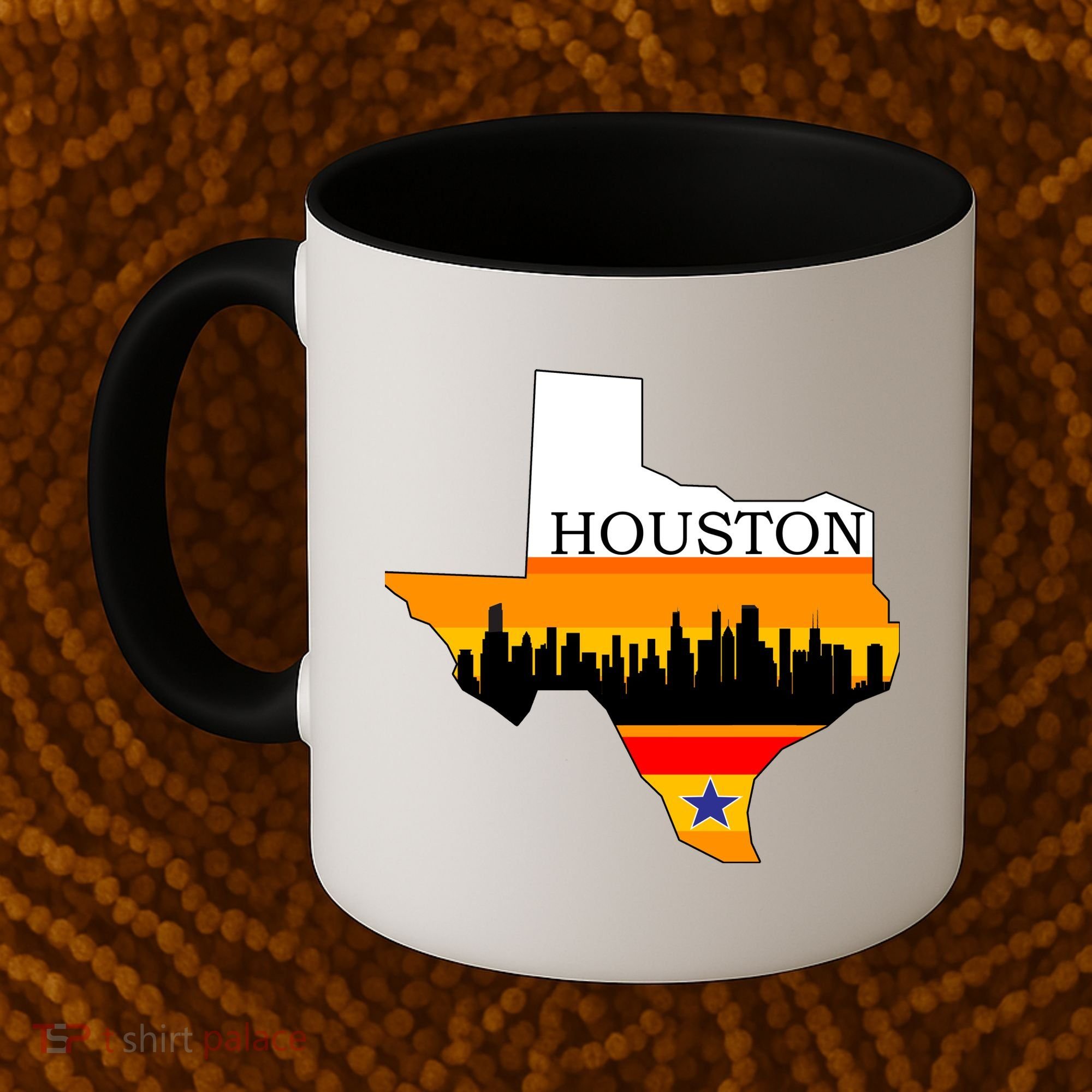 Retro Houston Texas Baseball Throwback Coffee Mug