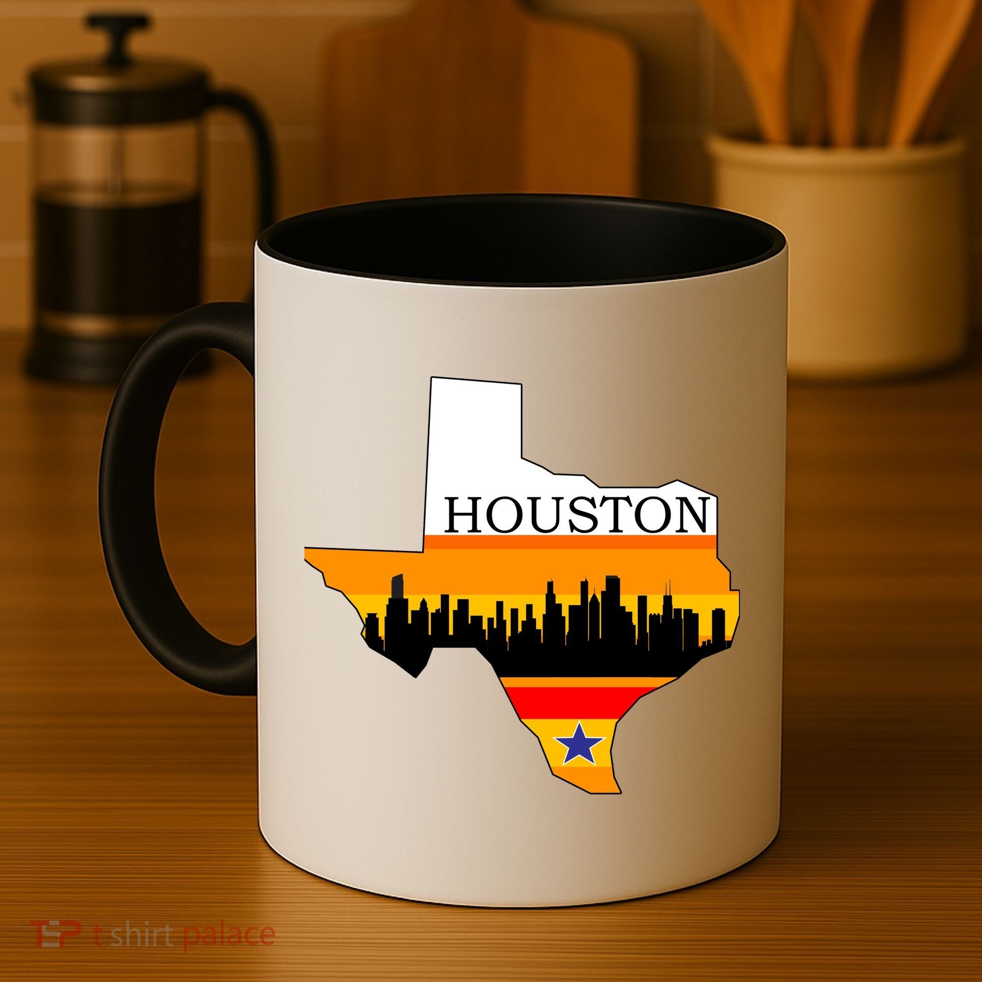 Retro Houston Texas Baseball Throwback Coffee Mug