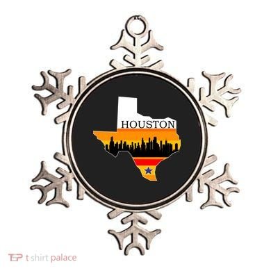 Retro Houston Texas Baseball Throwback Ornament