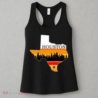 Retro Houston Texas Baseball Throwback Women's Tank Top thumb 3