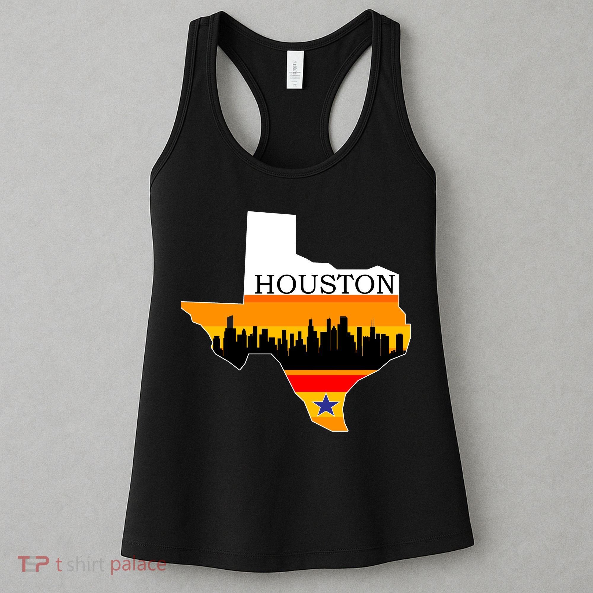 Retro Houston Texas Baseball Throwback Women's Tank Top
