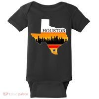 Retro Houston Texas Baseball Throwback Baby Bodysuit thumb 0
