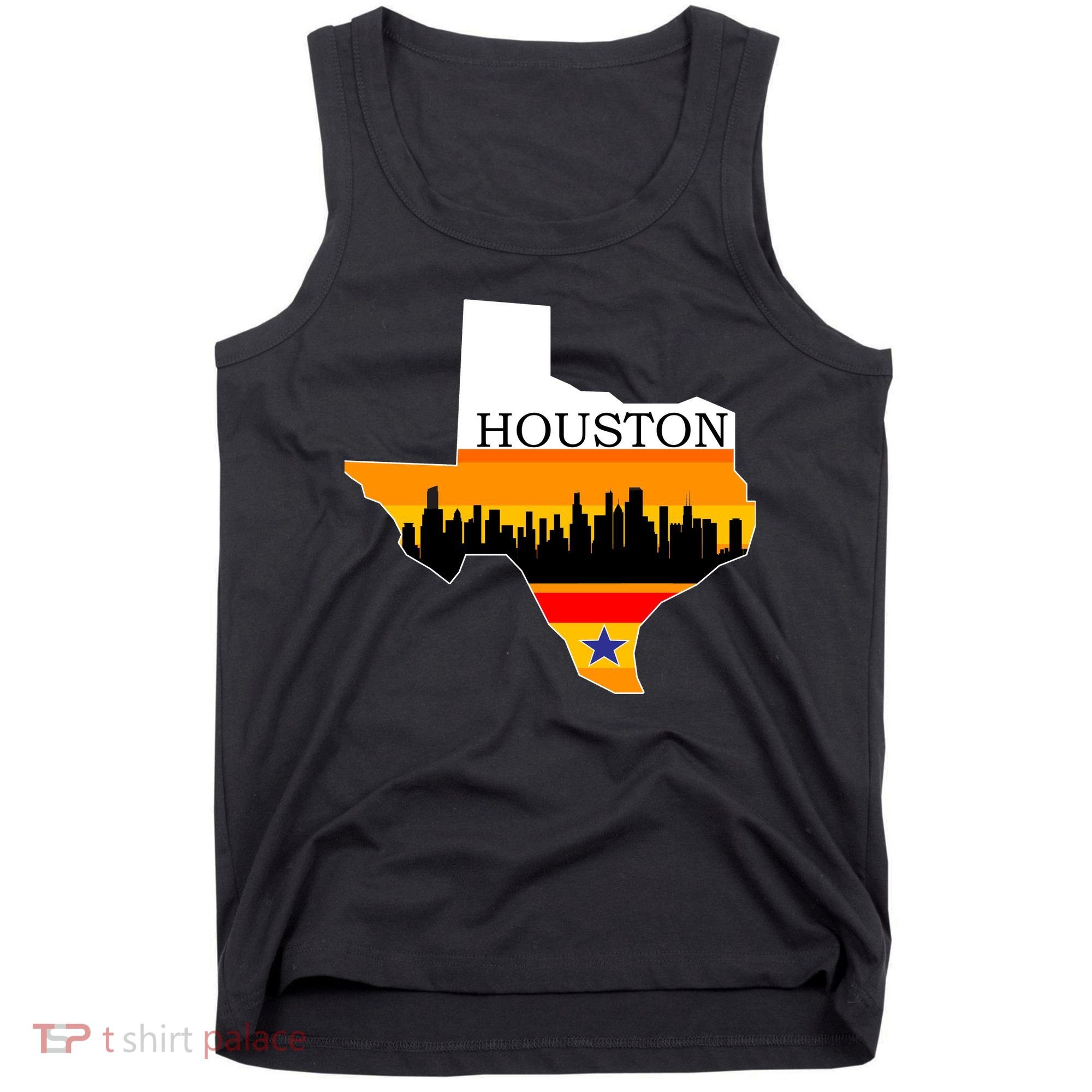 Retro Houston Texas Baseball Throwback Tank Top