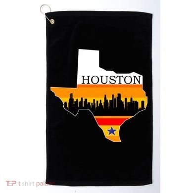 Retro Houston Texas Baseball Throwback Golf Towel