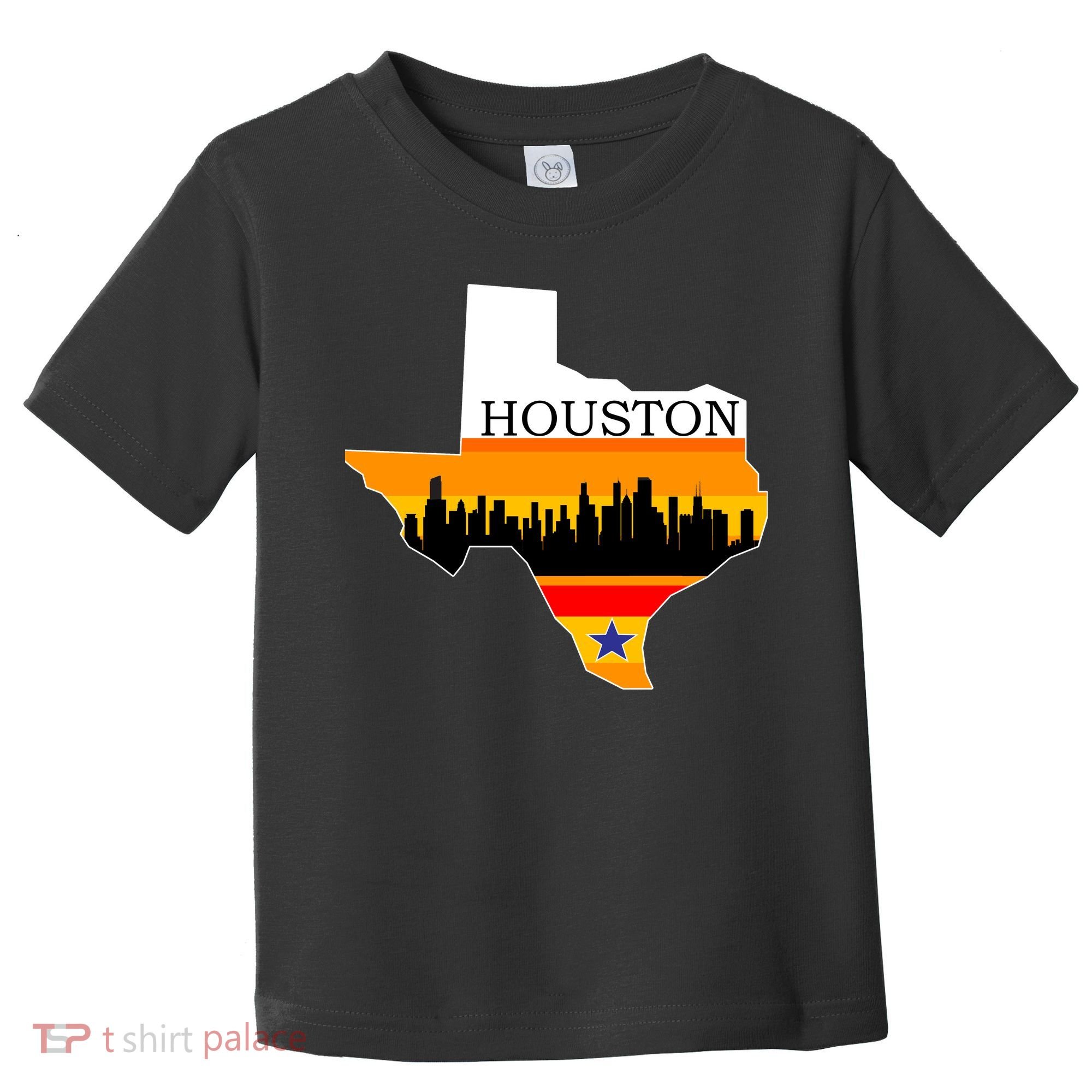 Retro Houston Texas Baseball Throwback Toddler T-Shirt