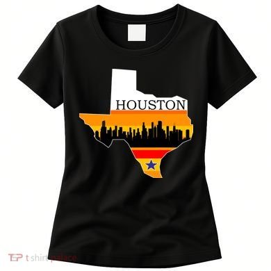 Retro Houston Texas Baseball Throwback Women's T-Shirt