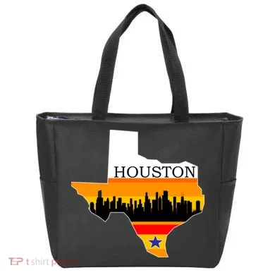Retro Houston Texas Baseball Throwback Tote Bag