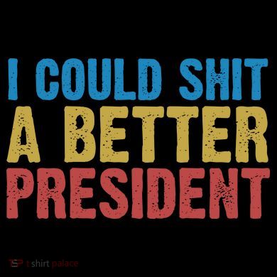 Retro I Could Shit A Better President Funny Meme Stripe Pom Pom Beanie