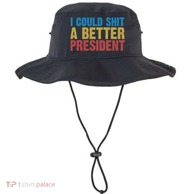 Retro I Could Shit A Better President Funny Meme Bucket Hat