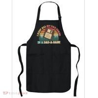 Retro I Keep All My Dad Jokes In A Dad A Base Apron thumb 0
