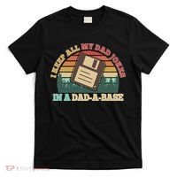 Retro I Keep All My Dad Jokes In A Dad A Base T-Shirt thumb 0