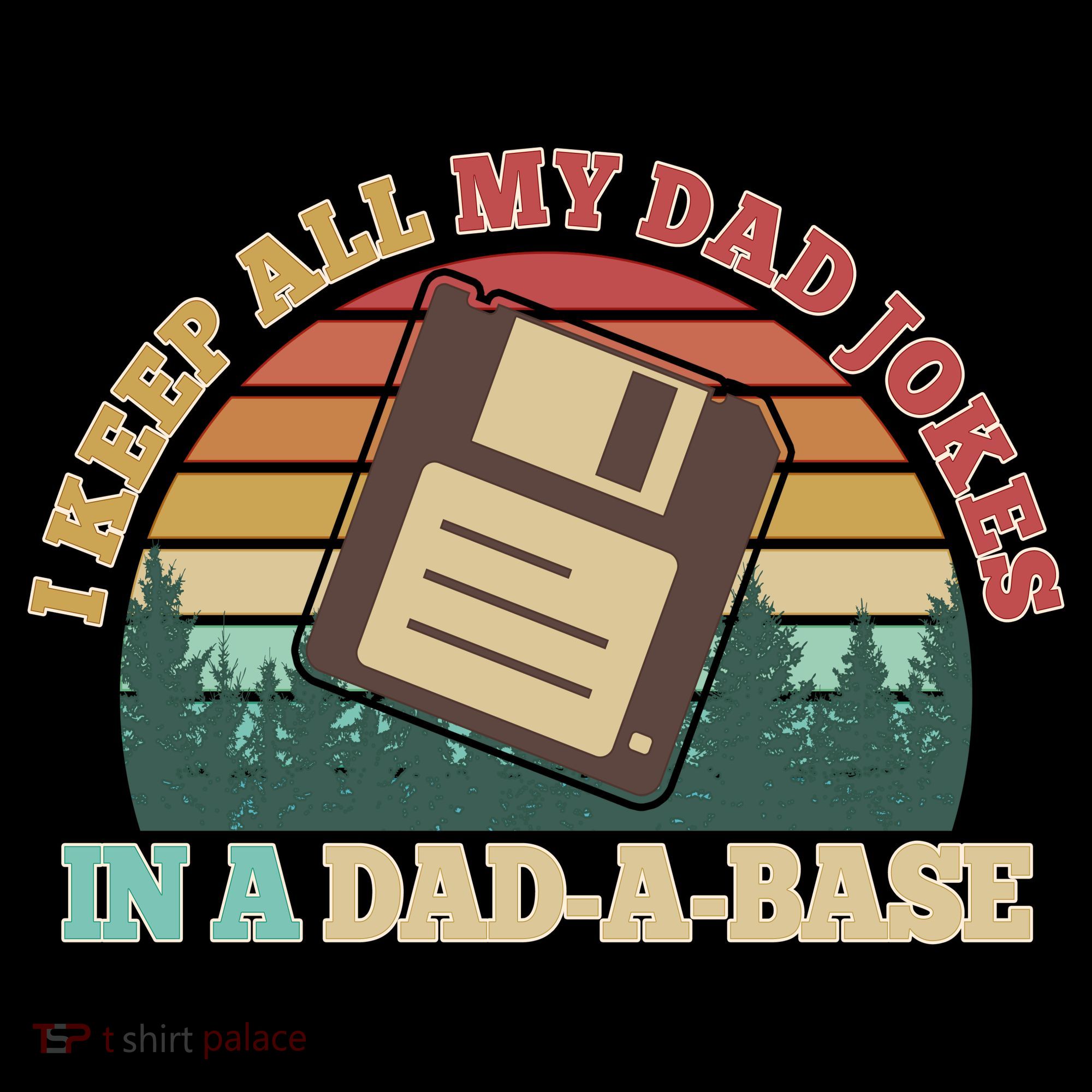 Retro I Keep All My Dad Jokes In A Dad A Base Coffee Mug