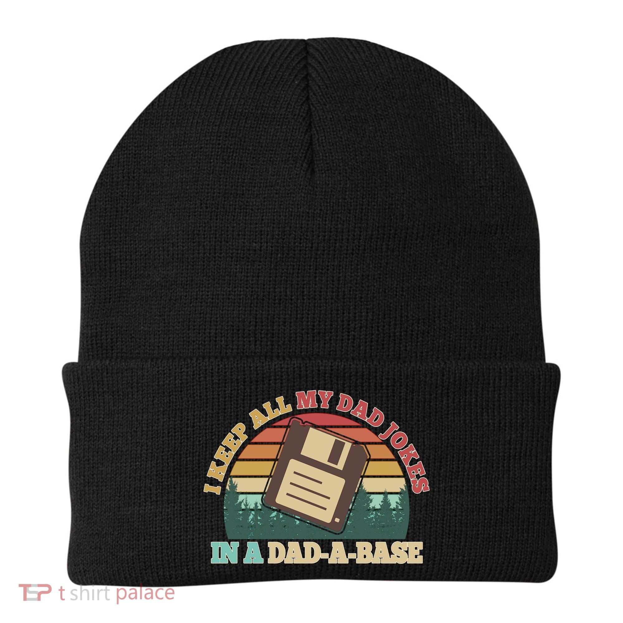 Retro I Keep All My Dad Jokes In A Dad A Base Beanie