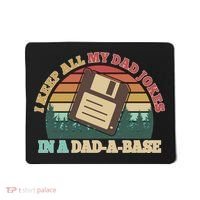 Retro I Keep All My Dad Jokes In A Dad A Base Mousepad thumb 0