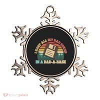 Retro I Keep All My Dad Jokes In A Dad A Base Ornament thumb 0