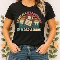 Retro I Keep All My Dad Jokes In A Dad A Base Women's T-Shirt thumb 2