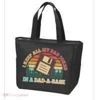 Retro I Keep All My Dad Jokes In A Dad A Base Tote Bag thumb 3