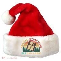 Retro I Keep All My Dad Jokes In A Dad A Base Santa Hat thumb 0